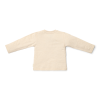 Beige t-shirt met boselementen - T-shirt long sleeves sand melee